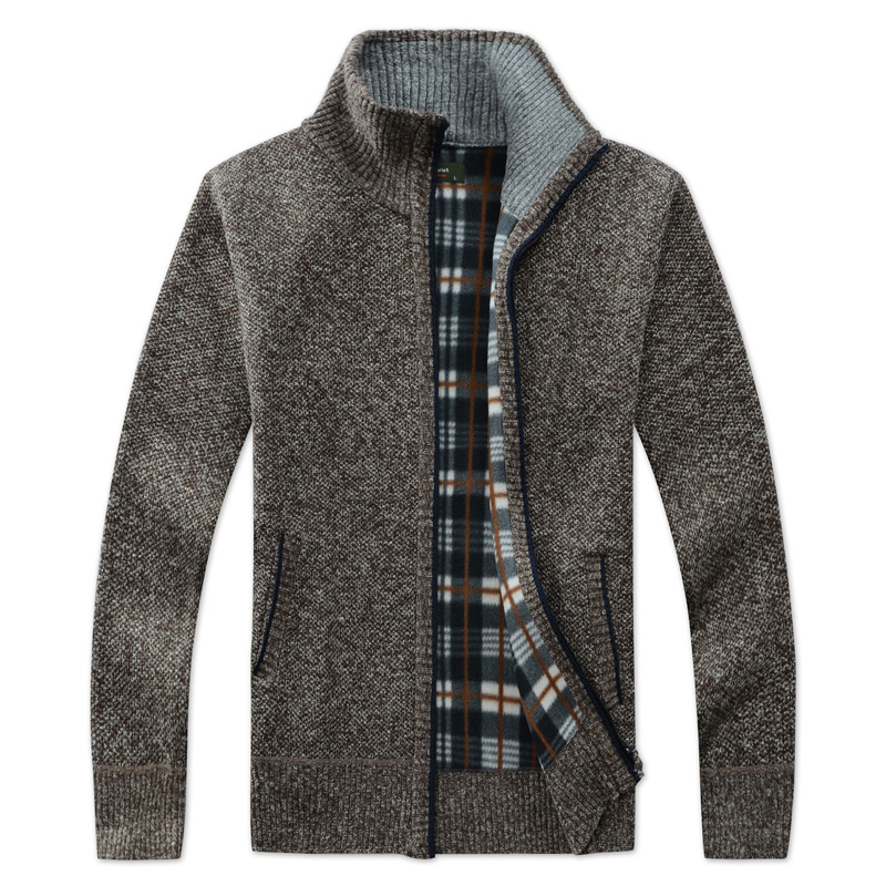 2023 Strickjacke Oberbekleidung für Männer Herbst trendige dünne Pulloverjacke Herrenpulloverjacke_voghion.com