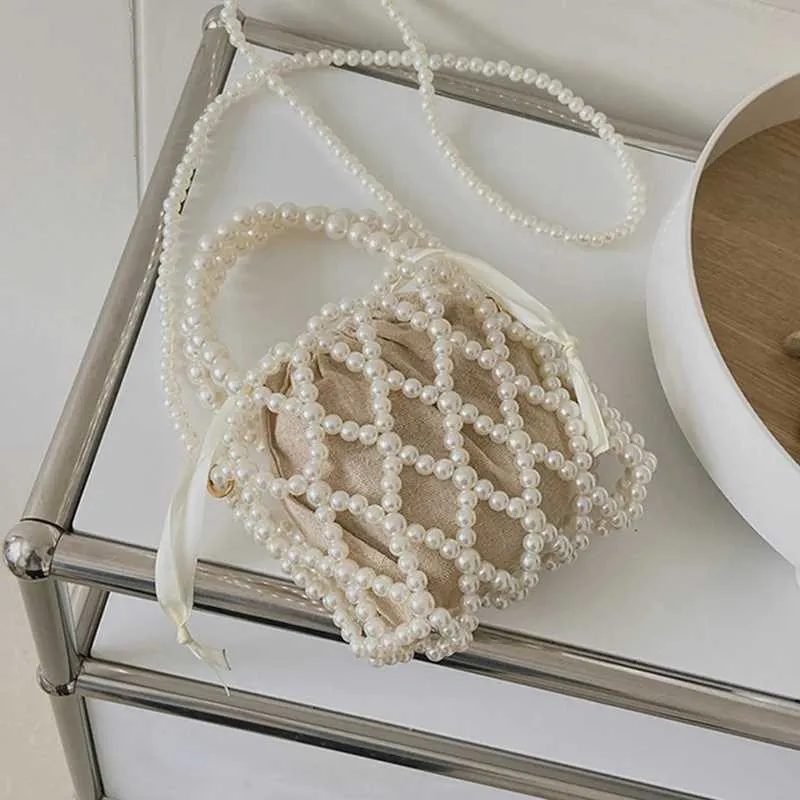 Borsa a mano retrò con perline e borsa a tracolla per donna_voghion.com