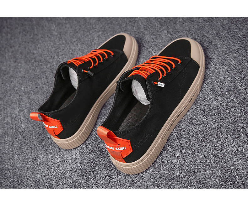 Men's Low-Top Canvas Sneakers - Breathable Casual Shoes With Round Toe For Summer, Lightweight & Comfortable For Daily Wear_voghion.com