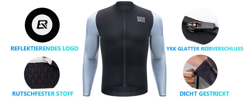 ROCKBROSi kerge meeste jalgratta kampsun, saadaval lühikeste pikkade varrukatega. Sobib MTB-le (mägirattale)_voghion.com