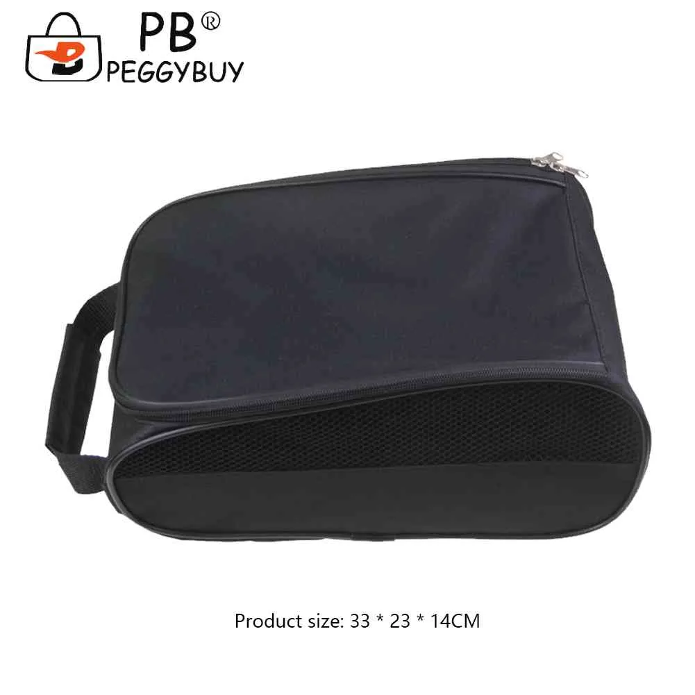 Unisex Shoe Portable Mesh Travel Shoes Carrier Bags With Zipper Hand-Held Breathable Ultra-light For Outdoor Sports_voghion.com