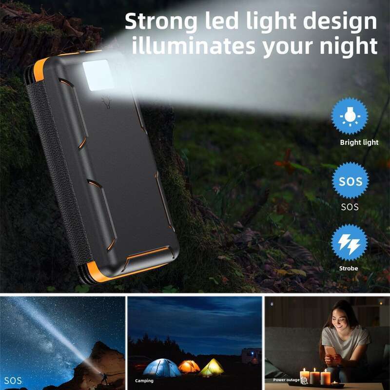 Naujas nešiojamas saulės energija varomas įrenginys su 25000 mAh talpos baterija ir greito įkrovimo lauko maitinimo šaltiniu_voghion.com
