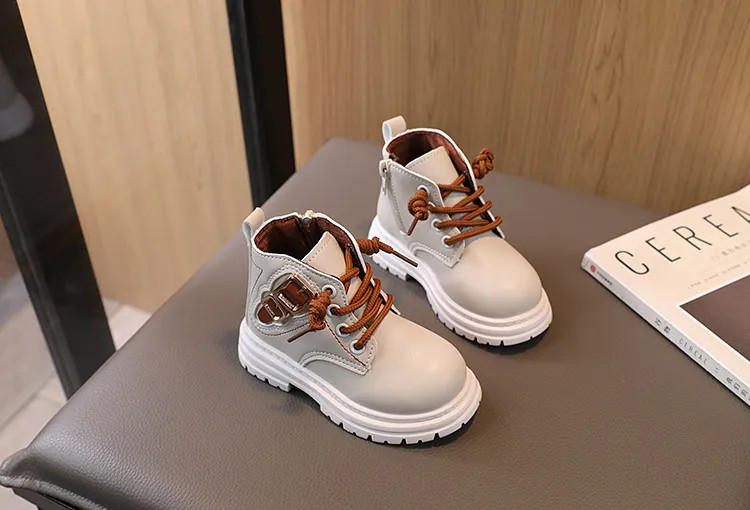 Pantofi sport pentru copii mici, toamnă și iarnă, noi, fete, maro, Kidsnest, băieți, casual, cu talpă moale, cizme scurte, mărime_voghion.com