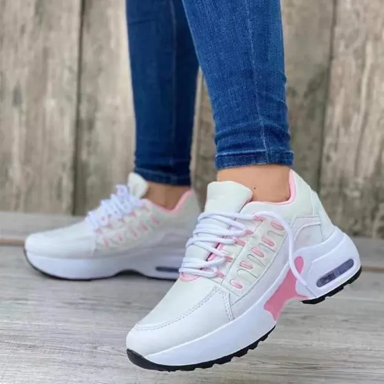 Baskets compensées femme pour sport et loisirs confortables mesh_voghion.com