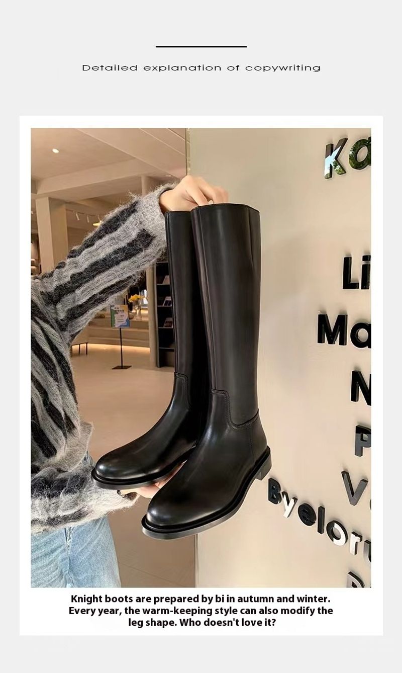 Hot Selg high-end minimalistlik ümmargune varvas madala kontsaga külgmine tõmblukk Moodne naiste peen kvaliteetne pika jalaga ratsu_voghion.com