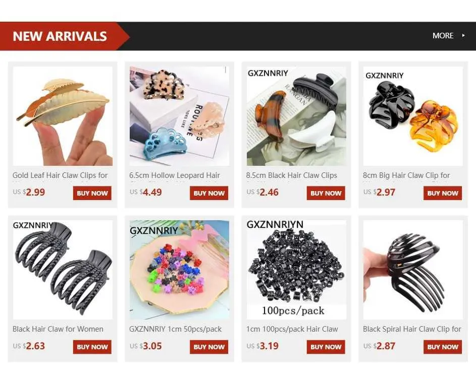 Hair Clips Barrettes 1.5cm 50pcs Womens Clip Accessories Fashion Plastic Mini Claw Headwear Gift_voghion.com