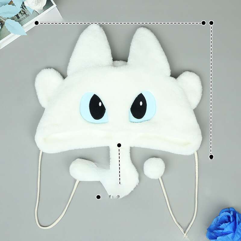 Anime Around The Beast Meow Meow Cute Plush Warm Hundred Tie Ear Protection Cap_voghion.com
