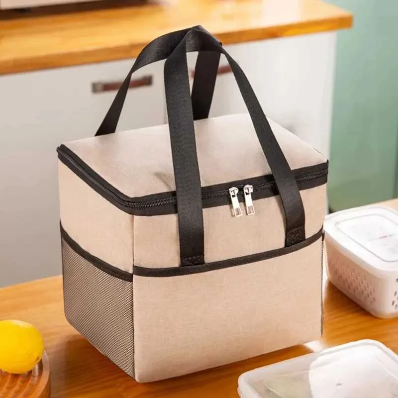 Geantă impermeabilă portabilă utilitară cationică mare izolație termică îngroșată saci de mare capacitate picnic prânz cutie C241116_voghion.com