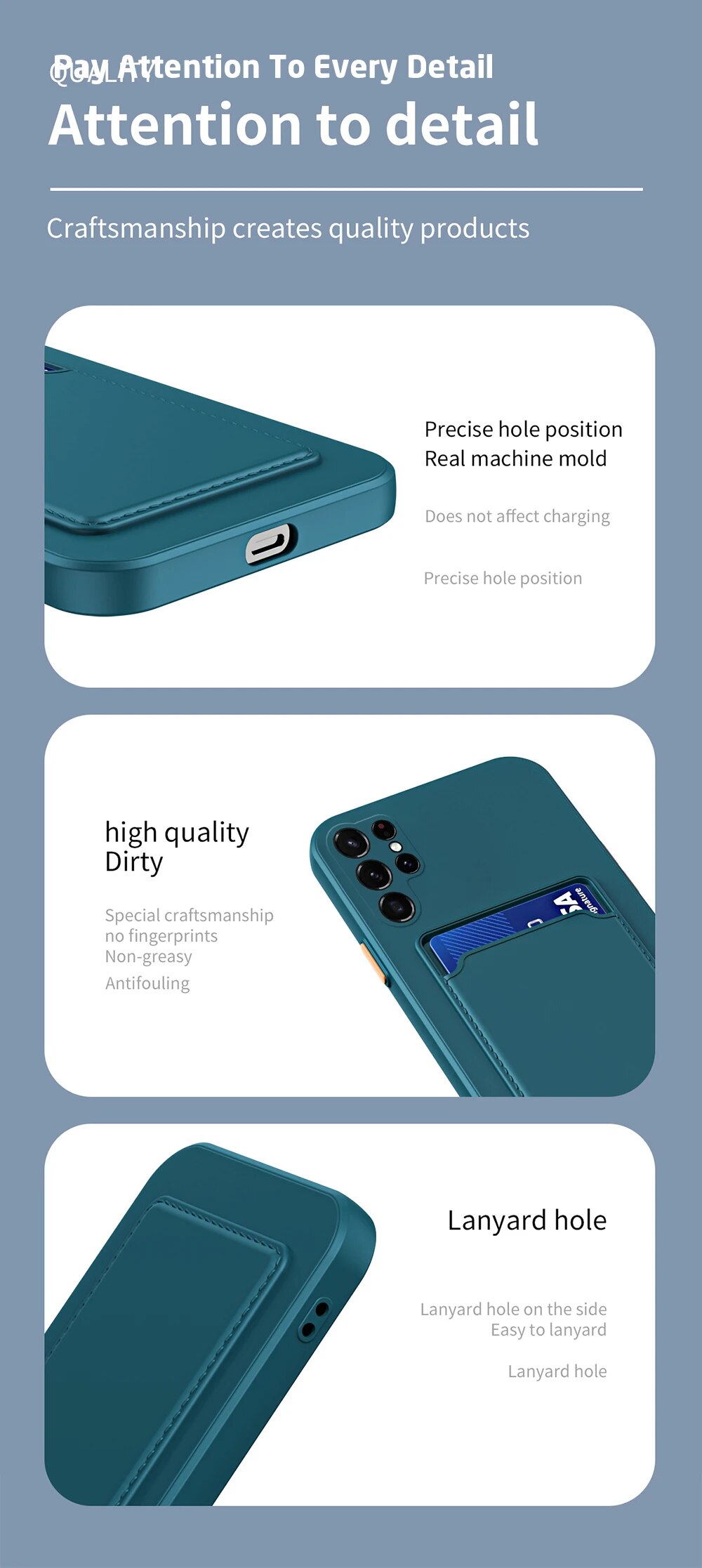 Funda de silicona color caramelo para Samsung Galaxy S24 Ultra con ranura para tarjetas y ranura para tarjetas para Samsung S24 Plus, S24 Ultra y S 24 5G_voghion.com