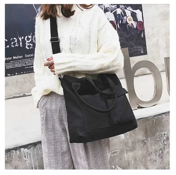 Sac à main étudiant Fi sail Shoder grande capacité couleur unie shopping décontracté Fem sac en forme de croix 2024 Y241109_voghion.com
