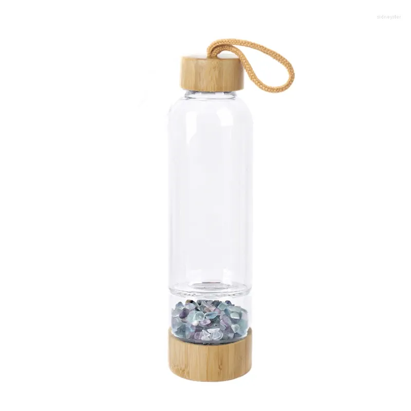 Anhänger Halsketten Kreative natürliche Quarzkristallglas Wasserflasche Kies unregelmäßige Stein Cup Point Zauberstab Heilung_voghion.com