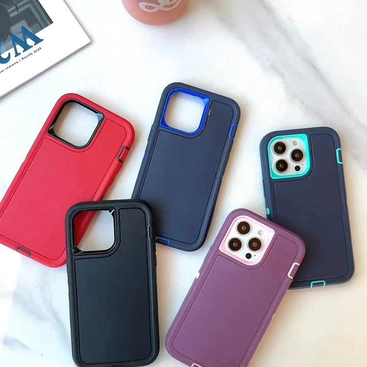 Funda con clip para Samsung Galaxy S22 Ultra/S22, compatible con Otter.box Defender + Screen_voghion.com