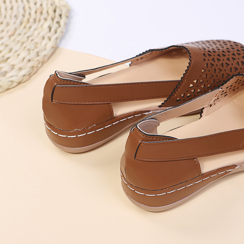 Modische, lässige, perforierte Schuhe für Damen_voghion.com