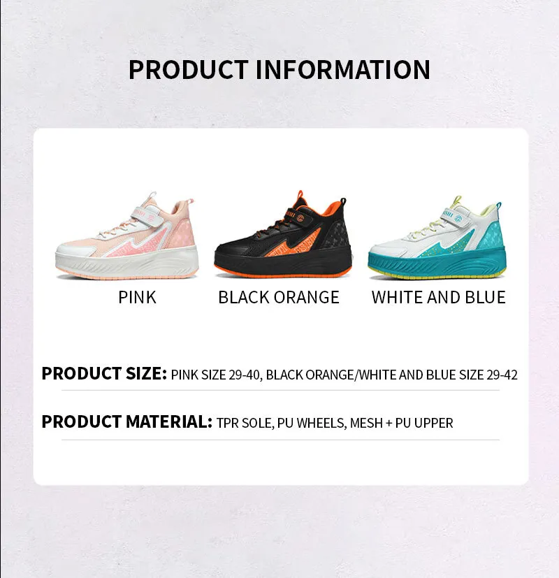 Neue Damen Zweirad Mode Mädchen Sport Dual Zweck Skating Casual Beste Geschenk Designer Rollschuhe_voghion.com