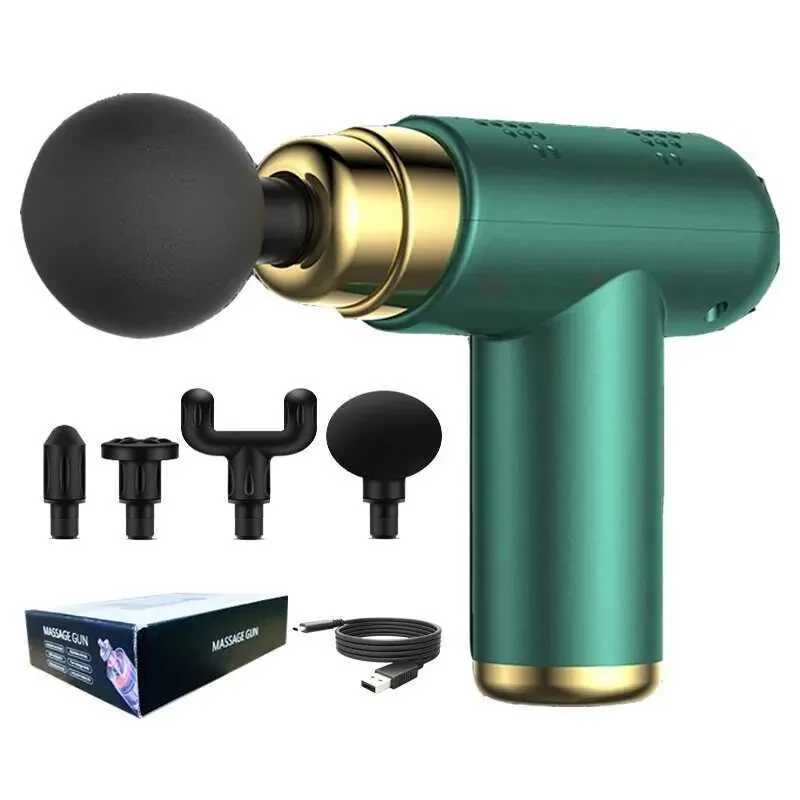6-Speed Massage Gun - 4 Heads｜Shoulder/Leg Pain Relief_voghion.com