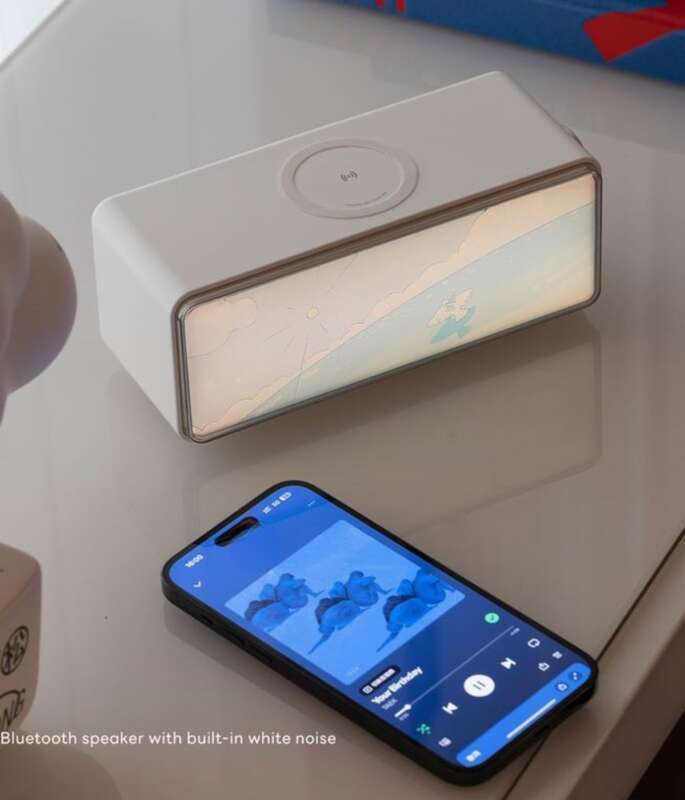 【 Colecția 1706 People 】 Boxă Bluetooth Shou Xing Hua Jing, lumină de atmosferă pentru dormitor, cu încărcare wireless, trei inci_voghion.com