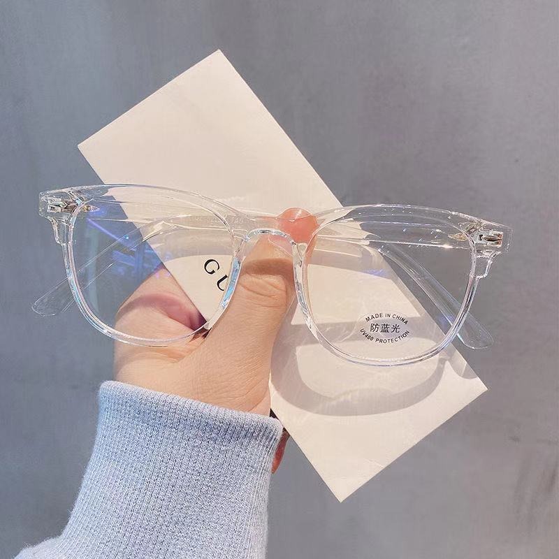 Fashion Fashion Ultra Retro Transparent Frame Simple Men Women Anti Blue Light Party Decorate Glasses