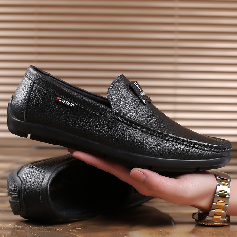 Herren Halbschuhe Lederschuhe für Herren Freizeitschuhe Mokassins Atmungsaktive Sneakers Herren Fahrschuhe Komfort Flats_voghion.com
