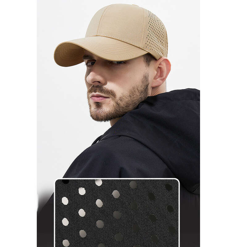 Breathable Perforated Mesh Baseball Cap For Men Sun Protection_voghion.com