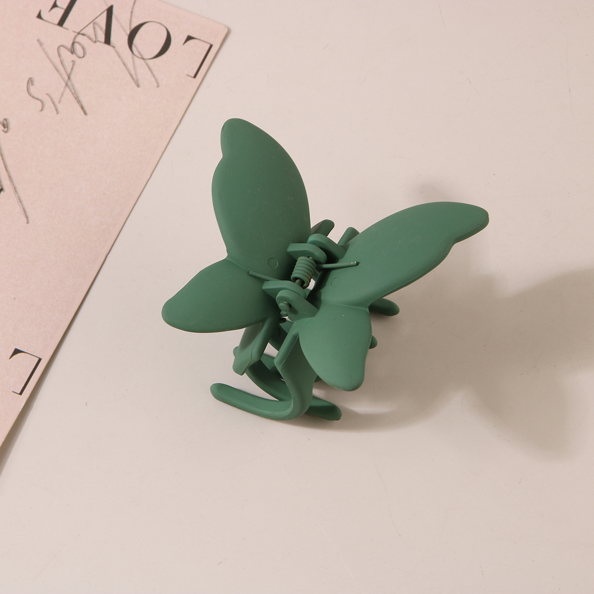 Schmetterlings-Haarklammer, Haarschmuck, mattierter Sprühfarbeneffekt, Persönlichkeit, modischer Hinterkopf-Haarklammer_voghion.com