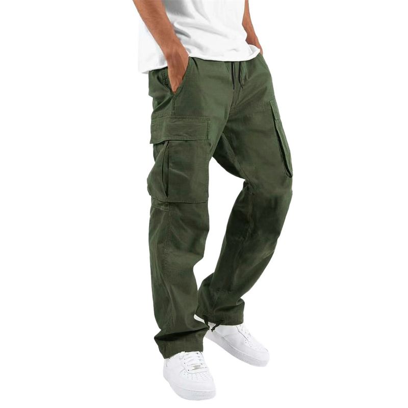 Herrenbekleidung, Overall, Kordelzug, mehrere Taschen, Freizeithose_voghion.com