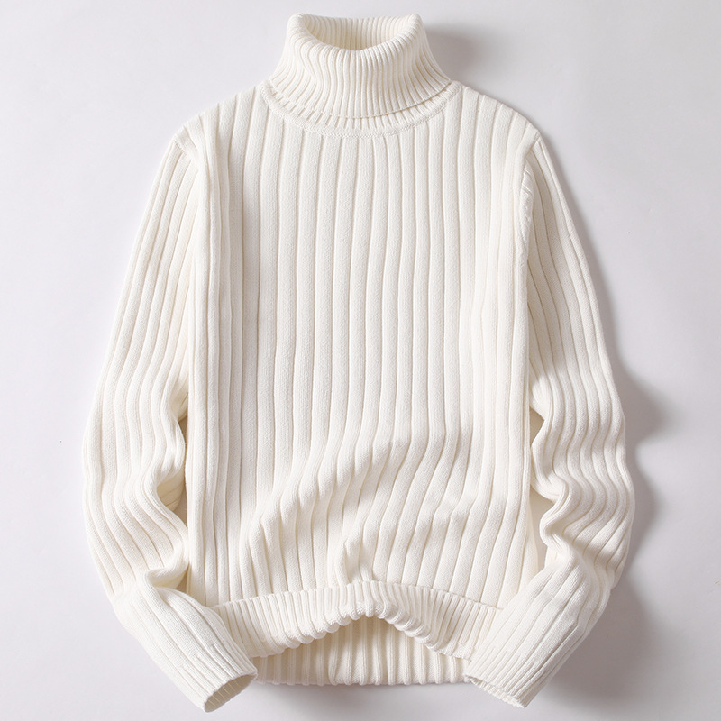 Men's Clothing Solid color twisted turtleneck sweater men's thickened autumn and winter versatile men's sweater bottoming shirt men's sweater fashion