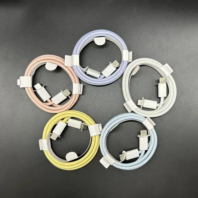 Kostenloser Versand Home OEM Qualität 60W PD Kabel Für IPhone15 Schnelle 1m 3FT USB Zu Typ C Geflochtene Lade cords Schnell IPhone_voghion.com