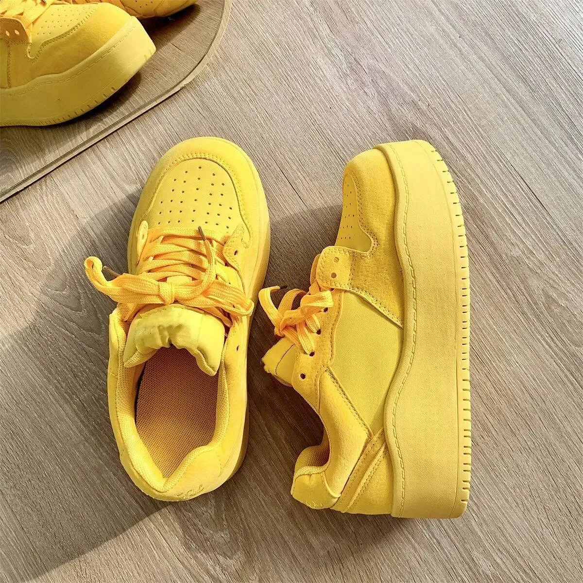 Scarpe platform donna sneakers sportive con suola alta_voghion.com