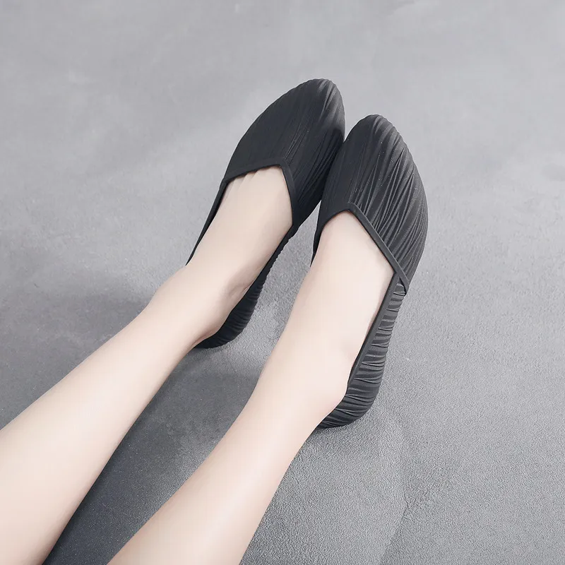 New Low-top Waterproof Rain Boots Women Summer Adult Work Rubber Fashion Jelly Shoes Non-slip Shallow Toe Sandals_voghion.com