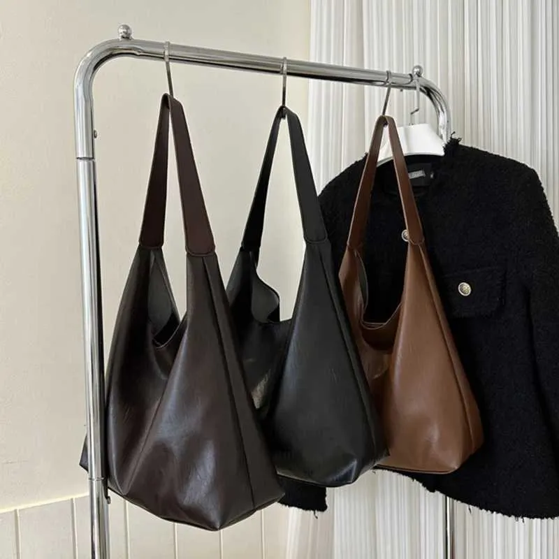 Borsa a spalla classica in pelle donna grande borsa da ufficio_voghion.com
