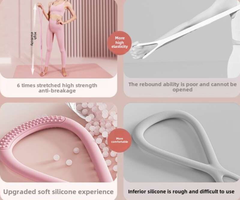 Unleash Ultimate Flexibility! 8 - Foot Silicone Puller For Shoulder & Neck Yoga_voghion.com