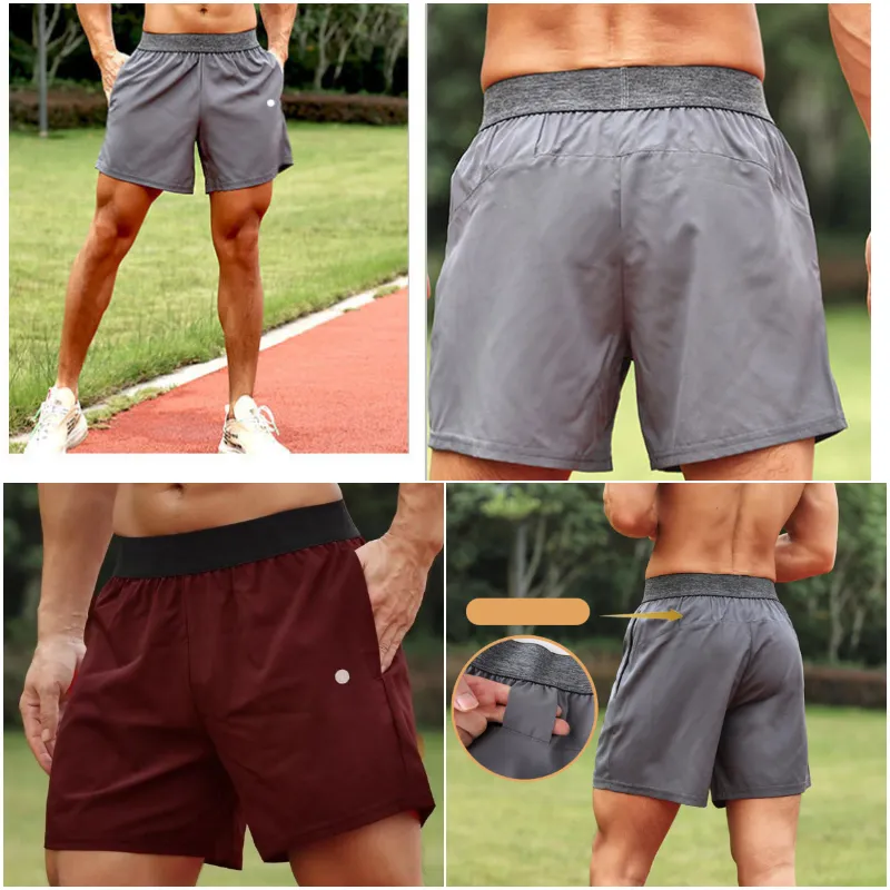 Men's Shorts Yoga Outfit Men Short Pants Running Sport Basketball Breathable Trainer Trousers Adult Sportswear Gym_voghion.com