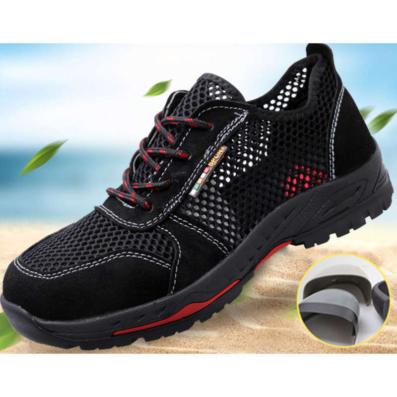 Scarpe casual con suola in gomma, traspiranti, leggere, resistenti all'usura, con maglia larga, per la protezione del lavoro_voghion.com