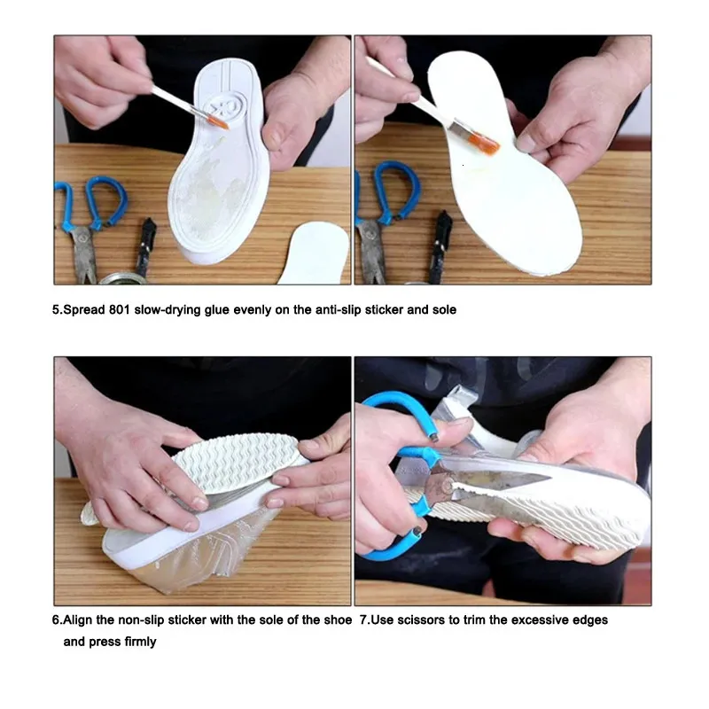 Semelles en caoutchouc pour chaussures, remplacement de semelle extérieure, patch de réparation de chaussures, antidérapant, résistant à l'usure, protection complète de la semelle, baskets_voghion.com