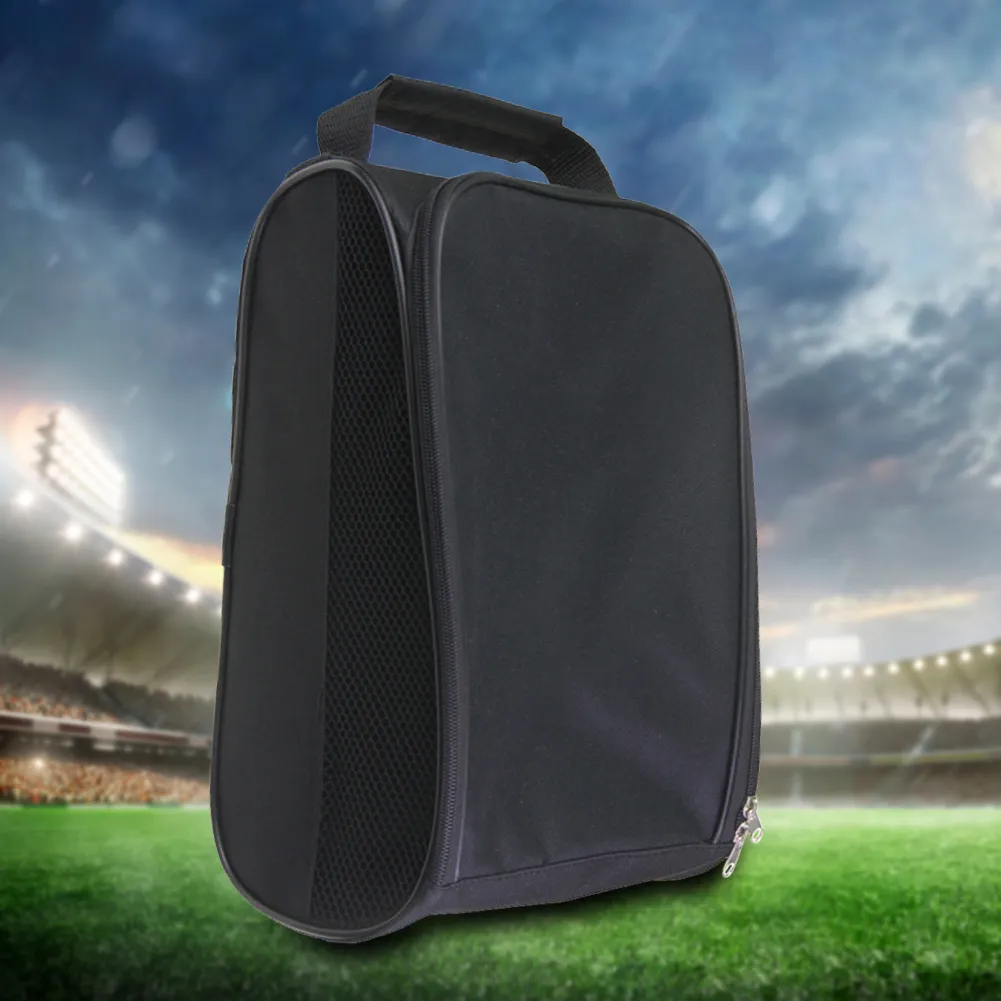 Unisex Shoe Portable Mesh Travel Shoes Carrier Bags With Zipper Hand-Held Breathable Ultra-light For Outdoor Sports_voghion.com
