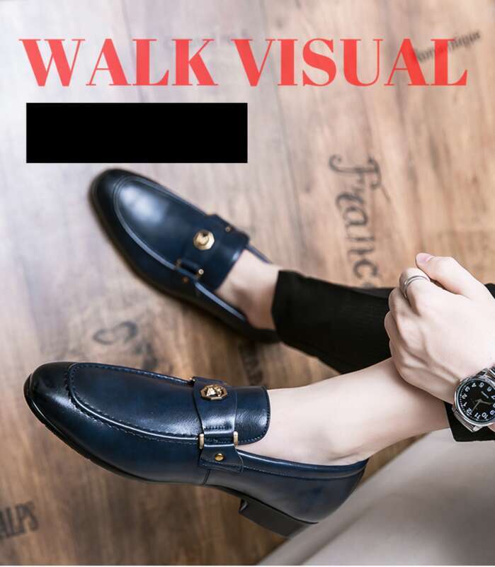 New Luxury Business Leather Extra Large Men's Summer Soft Le Fu One Step Formal Shoes_voghion.com
