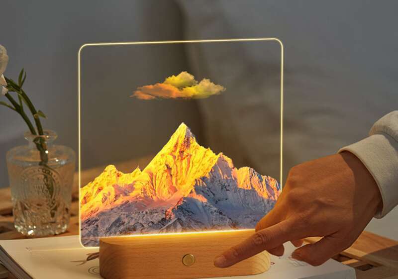 【 4432 People's Collection 】 Rizhao Jinshan Nightlight Atmosphere Light Desktop Ornament With Handheld Box Premium_voghion.com