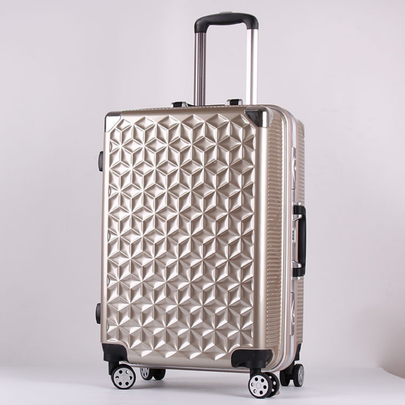 2023 New Aluminum Frame Suitcase With Spinner Wheels 20 24inch Boarding Travel Case Business Trendy Luggage Bag