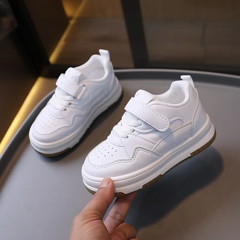 Toddler Kids Fashion Design Walking White Shoes Non-slip Cutefeet Casual Trainers Infant Boys Girls Outdoor Board_voghion.com