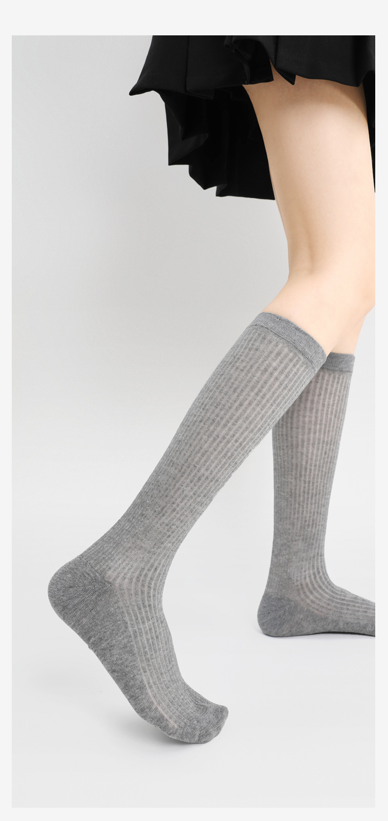 5 stücke Deer beige weiße socken frauen mid-rohr herbst dünne lange rohr haufen socken Japanischen süßen JK ballett stil waden socken_voghion.com