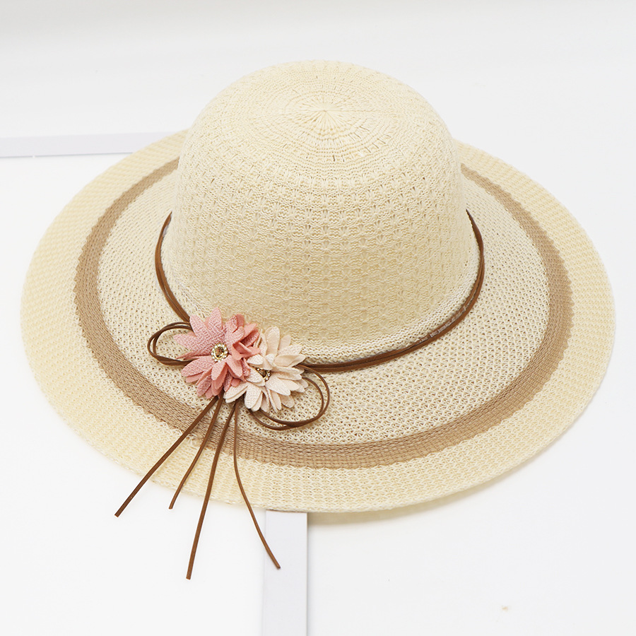 Korean Version Of Beach Big Brimmed Straw Women In Summer Scenic Spots, Cool For Vacation, Sun Protection, Sunshade Hat,_voghion.com