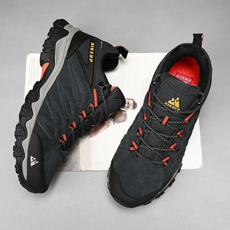Herren Wanderschuhe Aus Leder Trekking Outdoor Kletterschuhe_voghion.com