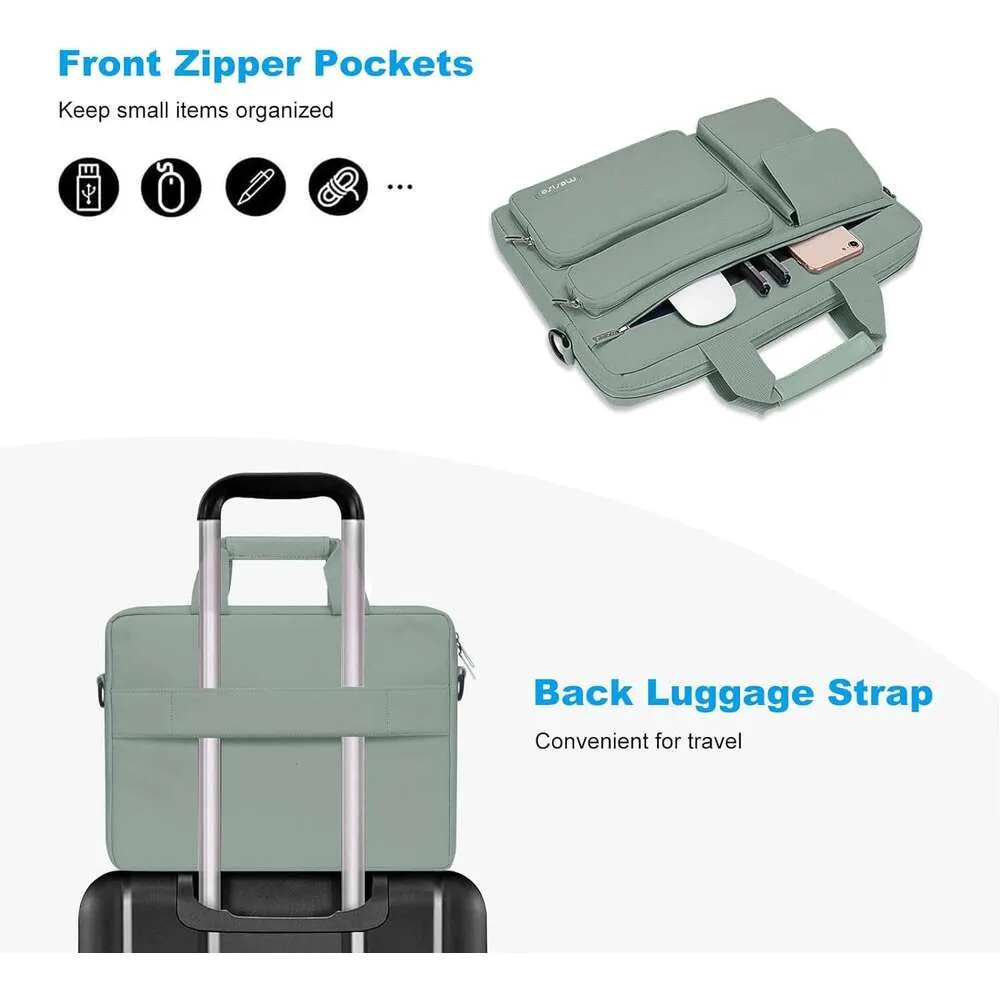 Borsa per laptop più recente 13 14 15 16 17 pollici per Book Air Pro M1 M2 M3 Custodia per notebook da ufficio Custodia da viaggio per computer a tracolla_voghion.com