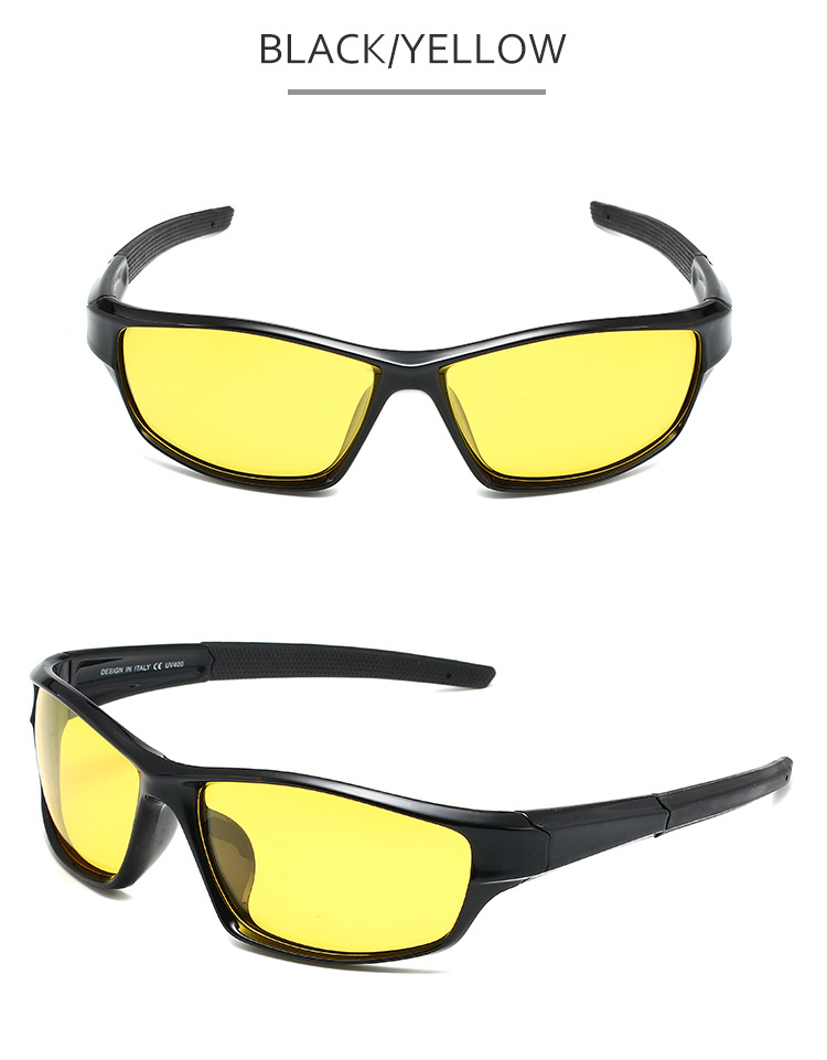 Nuovi occhiali da sole sportivi polarizzati da guida, specchietti notturni, occhiali in plastica D620 alla moda_voghion.com