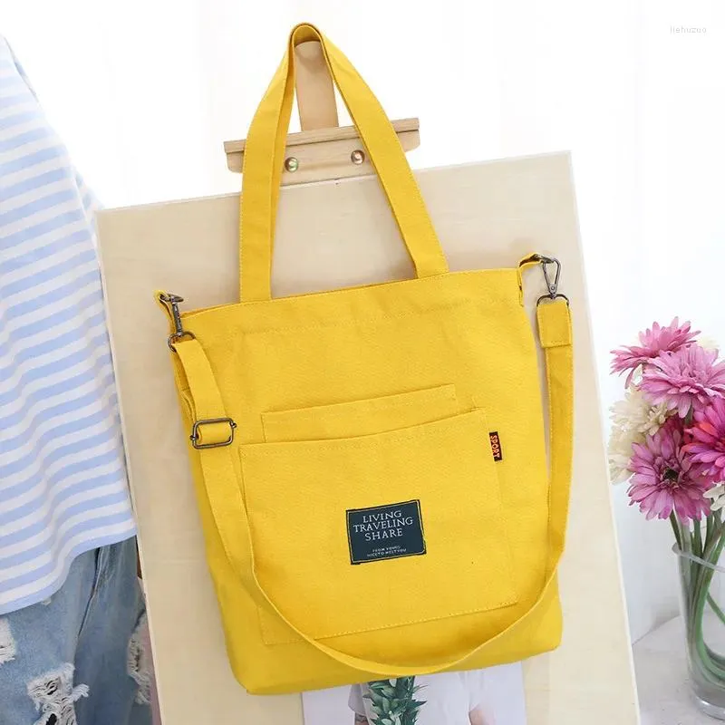 Kordelzug Frauen Handtaschen Große Kapazität Canvas Tasche Vintage Reißverschluss Klappe Schulter Messenger Umhängetaschen Beutel Bolsos_voghion.com