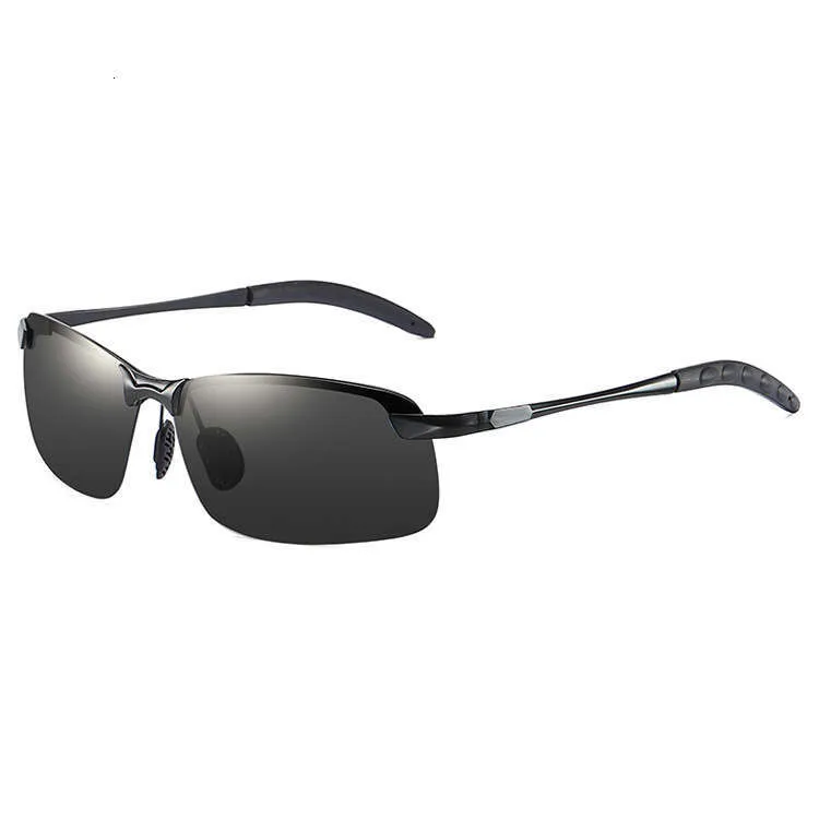 DHCollections Outdoor Fishing Men's Polarized Smart Light-Sensitive Metal Photochromic Driving Day And Night Dual-Use_voghion.com