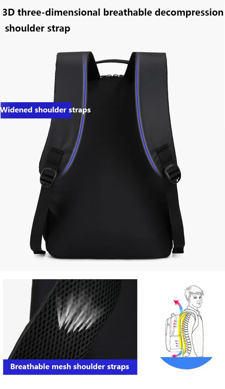 Waterproof Ultra Lightweight Back For Men Backpacks Book Bag Men's Stylish 15.6 Notebook Backpack_voghion.com