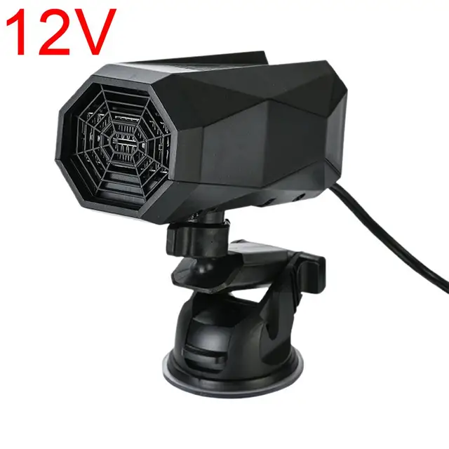 Carro inverno 12v rápido pára-brisa descongelamento veado aquecedor elétrico 360 graus aquecimento rotativo ventilador coog_voghion.com