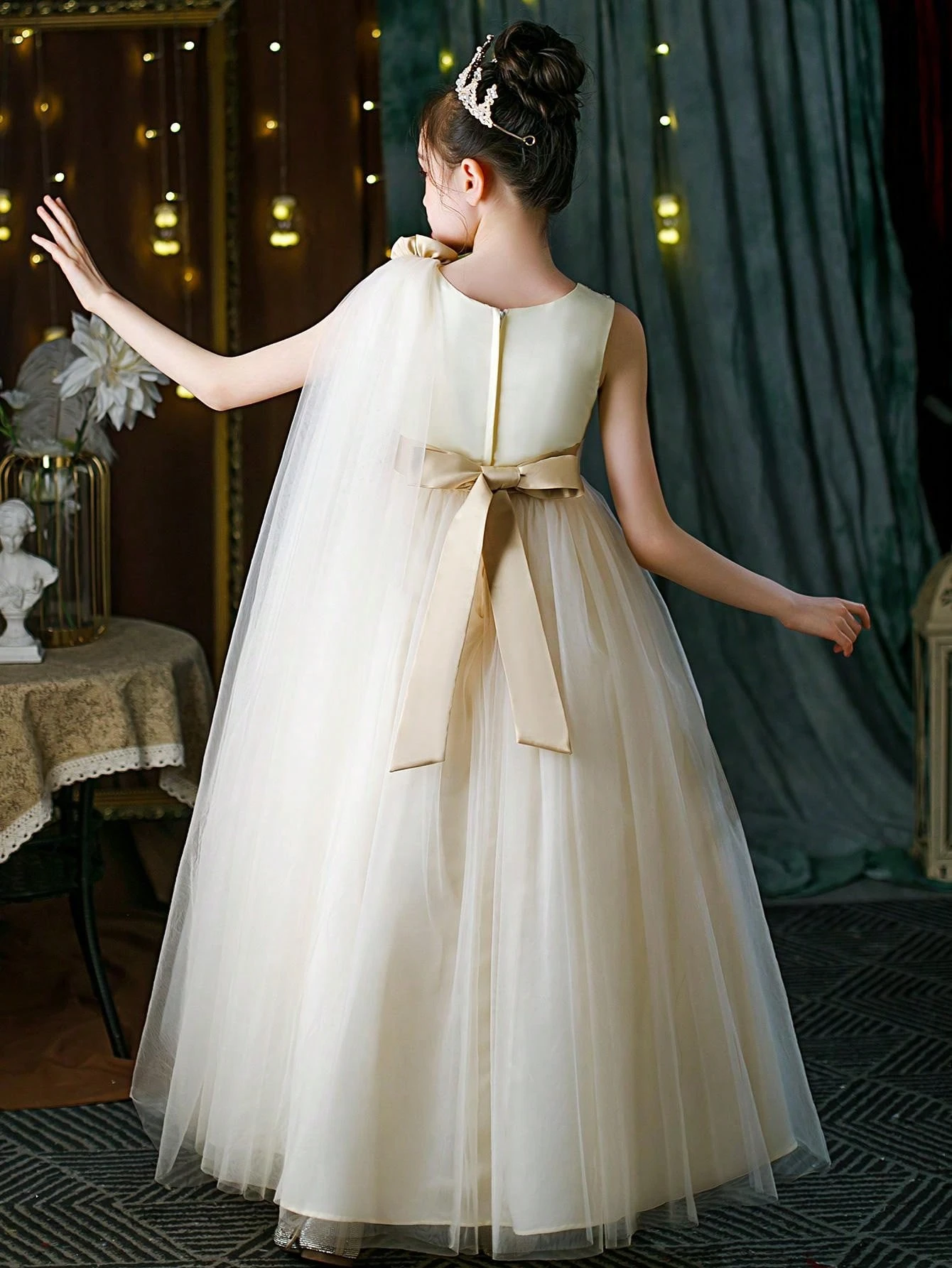 Vestido de princesa para menina para festas e casamentos_voghion.com