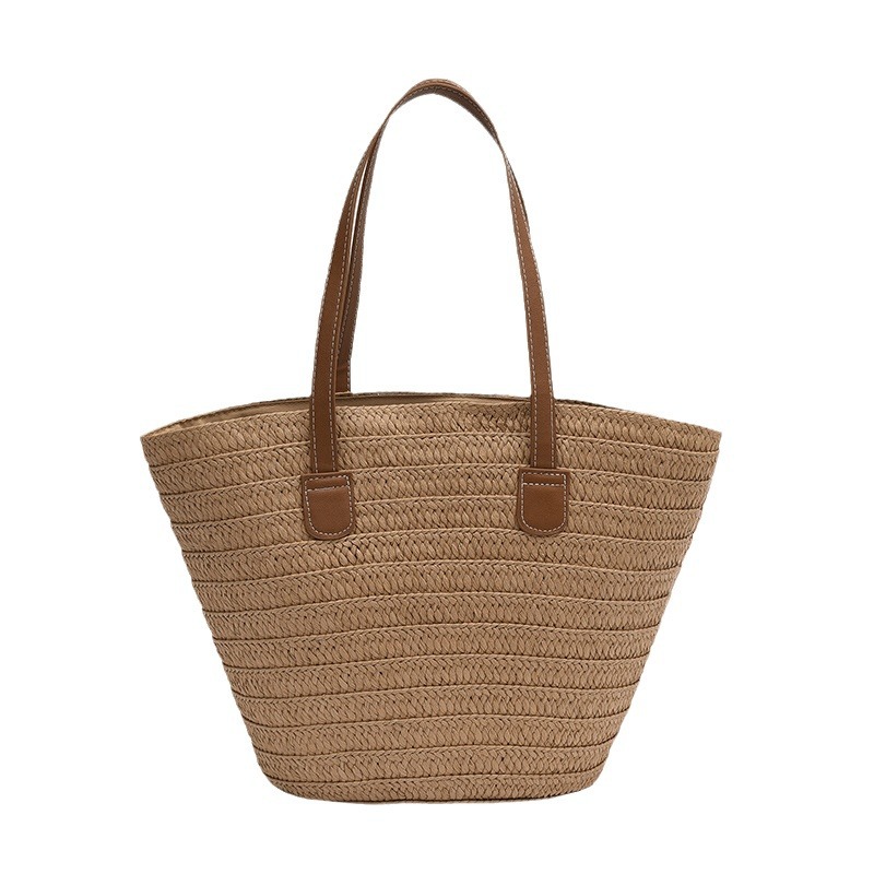 Stroh Tasche Für Damen Große Schultertasche Für Den Strand_voghion.com